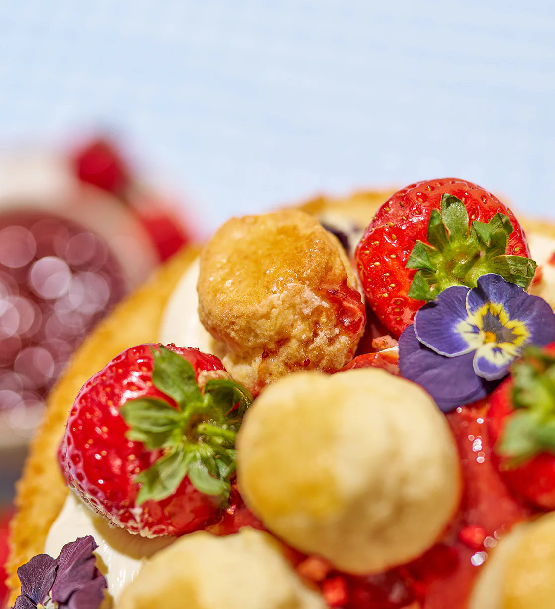 20th Birthday Cream Tea Layer Cake - Image 6