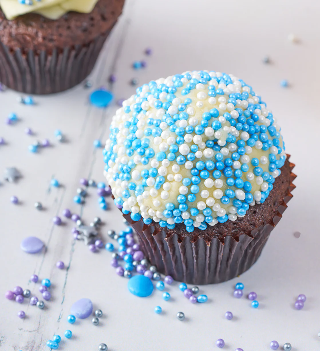 Blue Mini Cupcake Box - Image 4