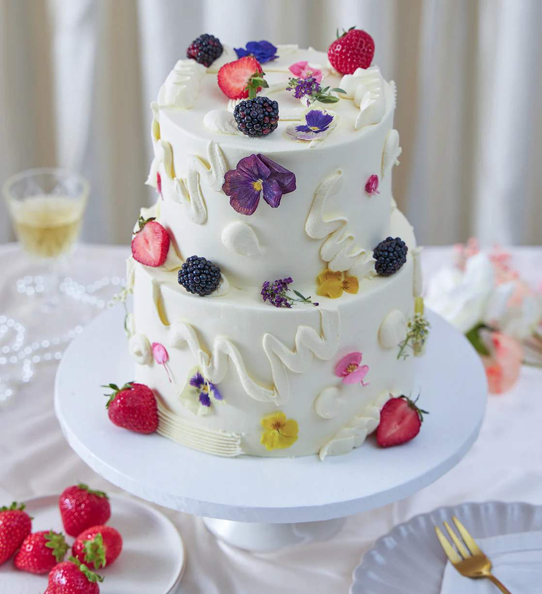 Fruity and Floral Cake - Image 8