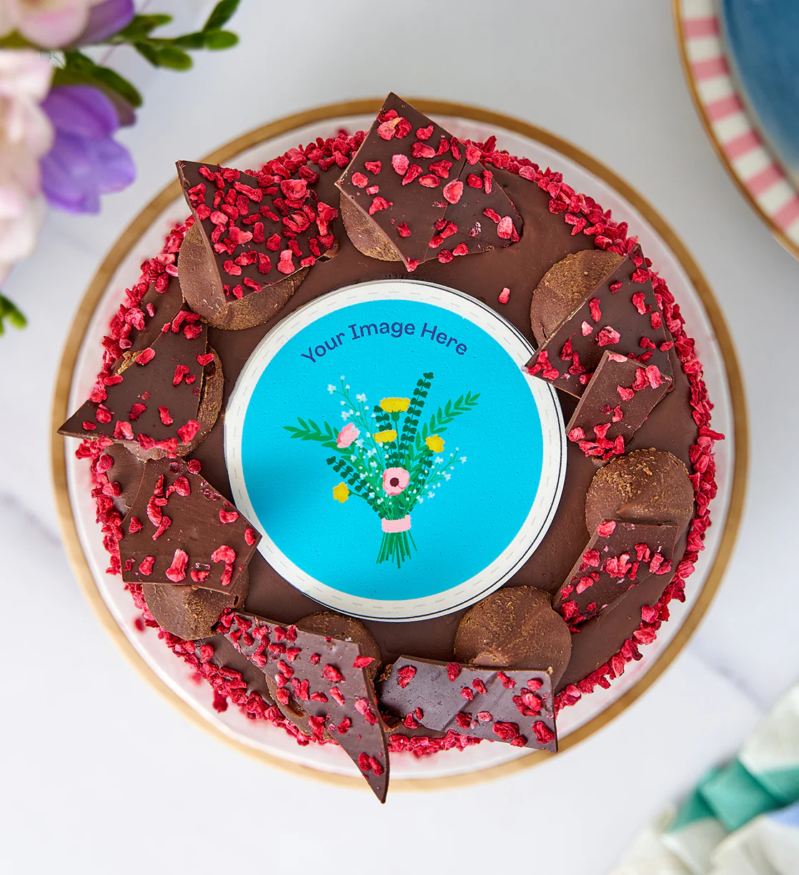 Chocolate and Raspberry Nationwide Cake - Image 4