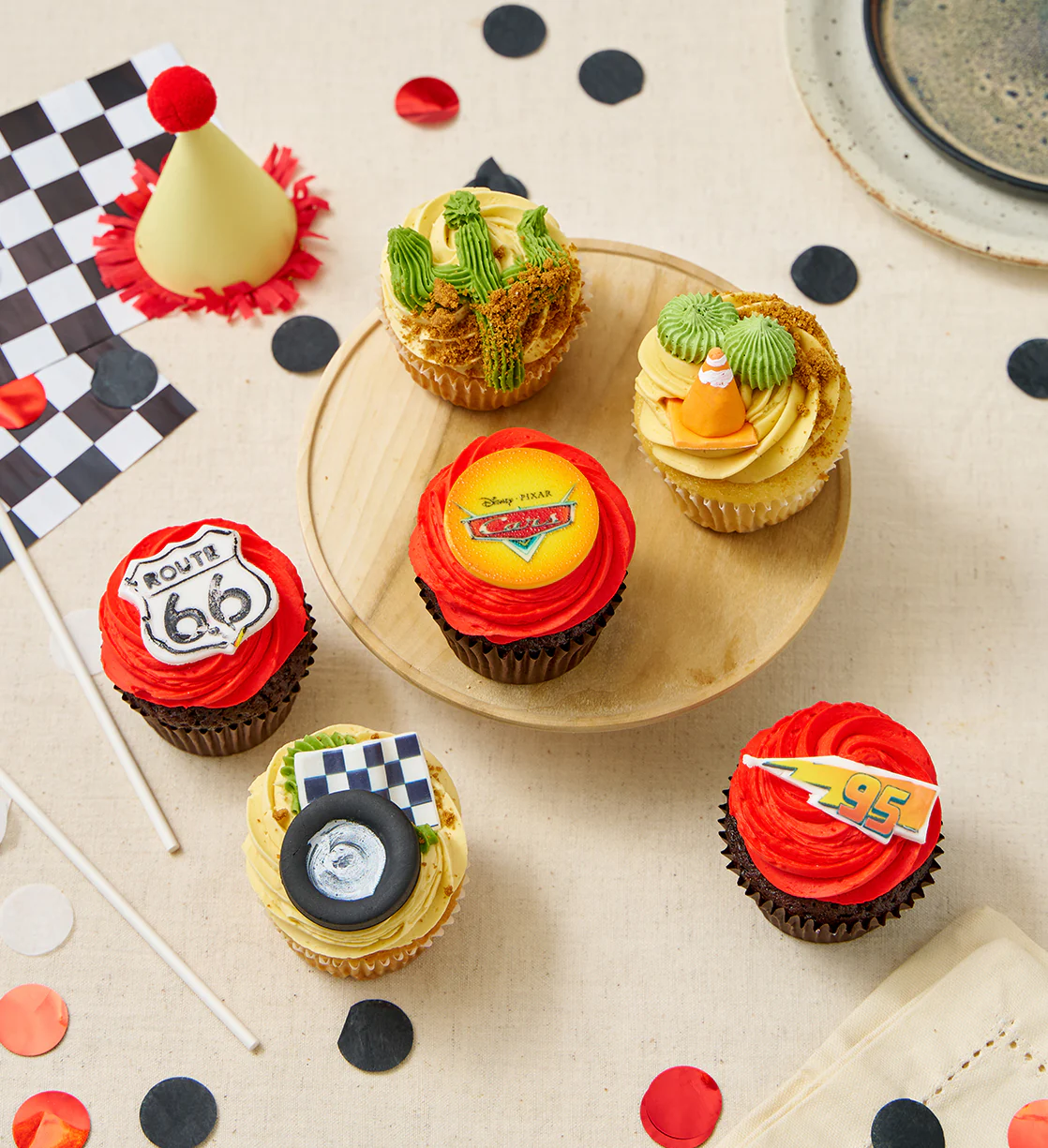 Disney Cars Themed Cupcake Box - Image 2