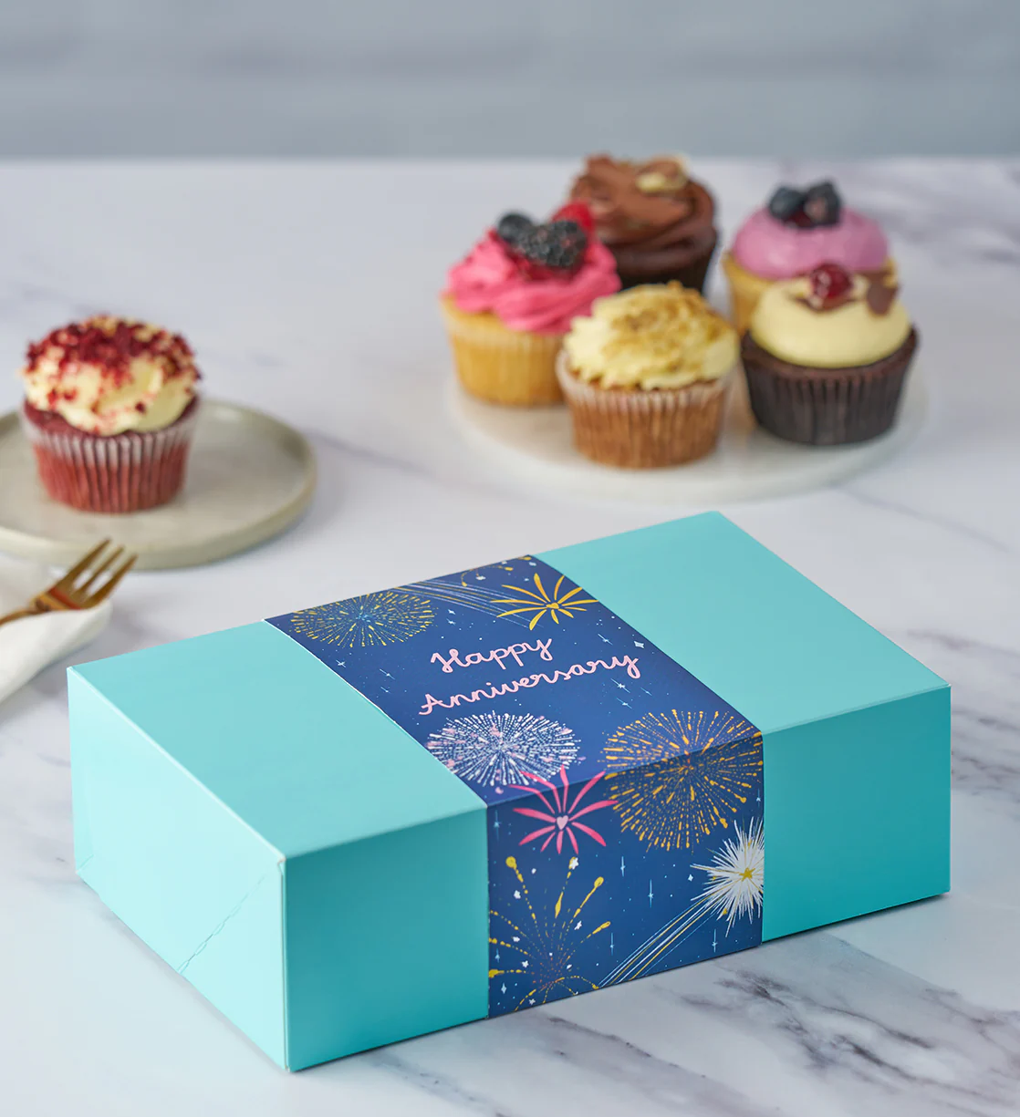 Happy Anniversary Cupcake Box Band - Image 3