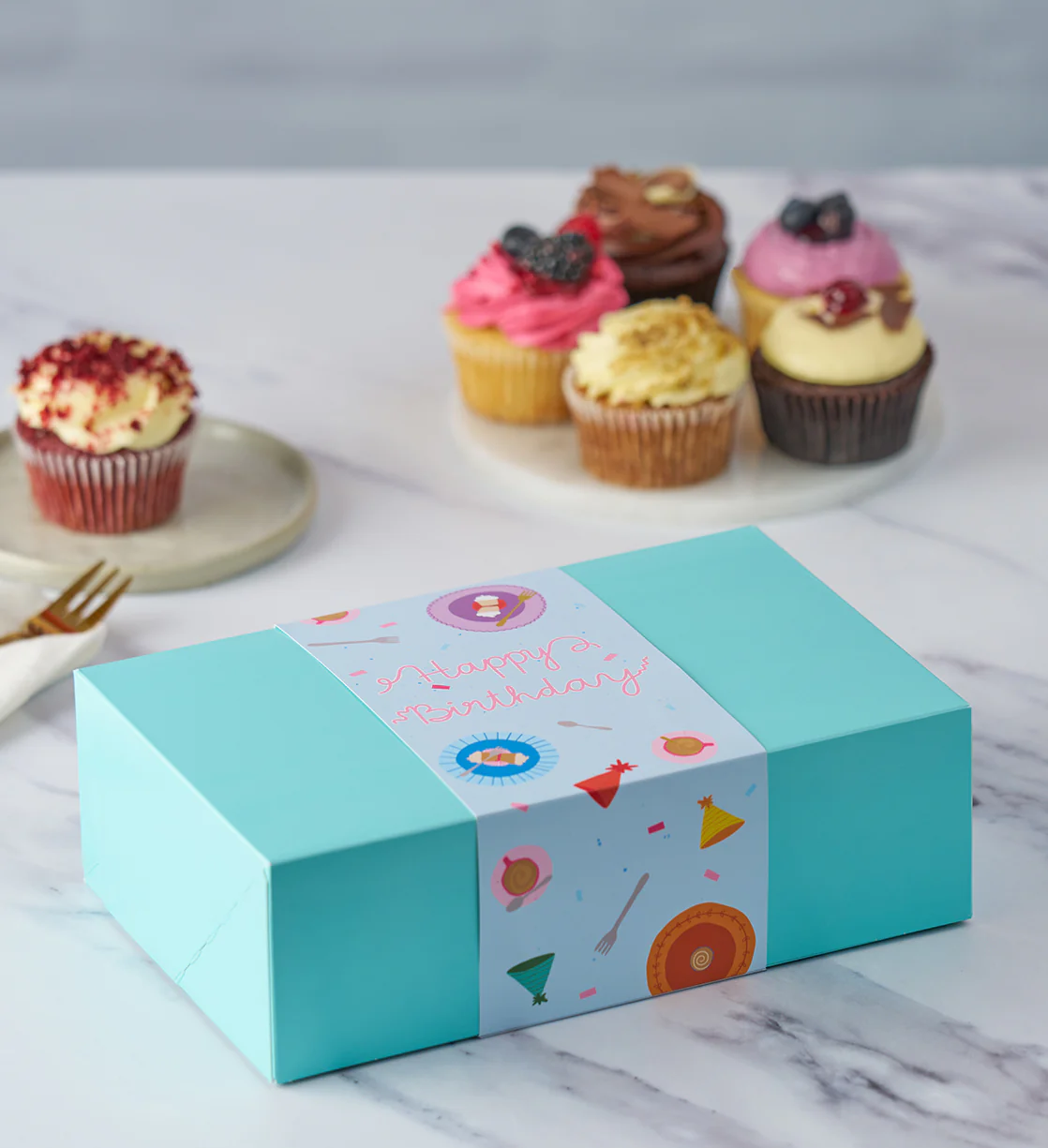Happy Birthday Cupcake Box Band - Image 3