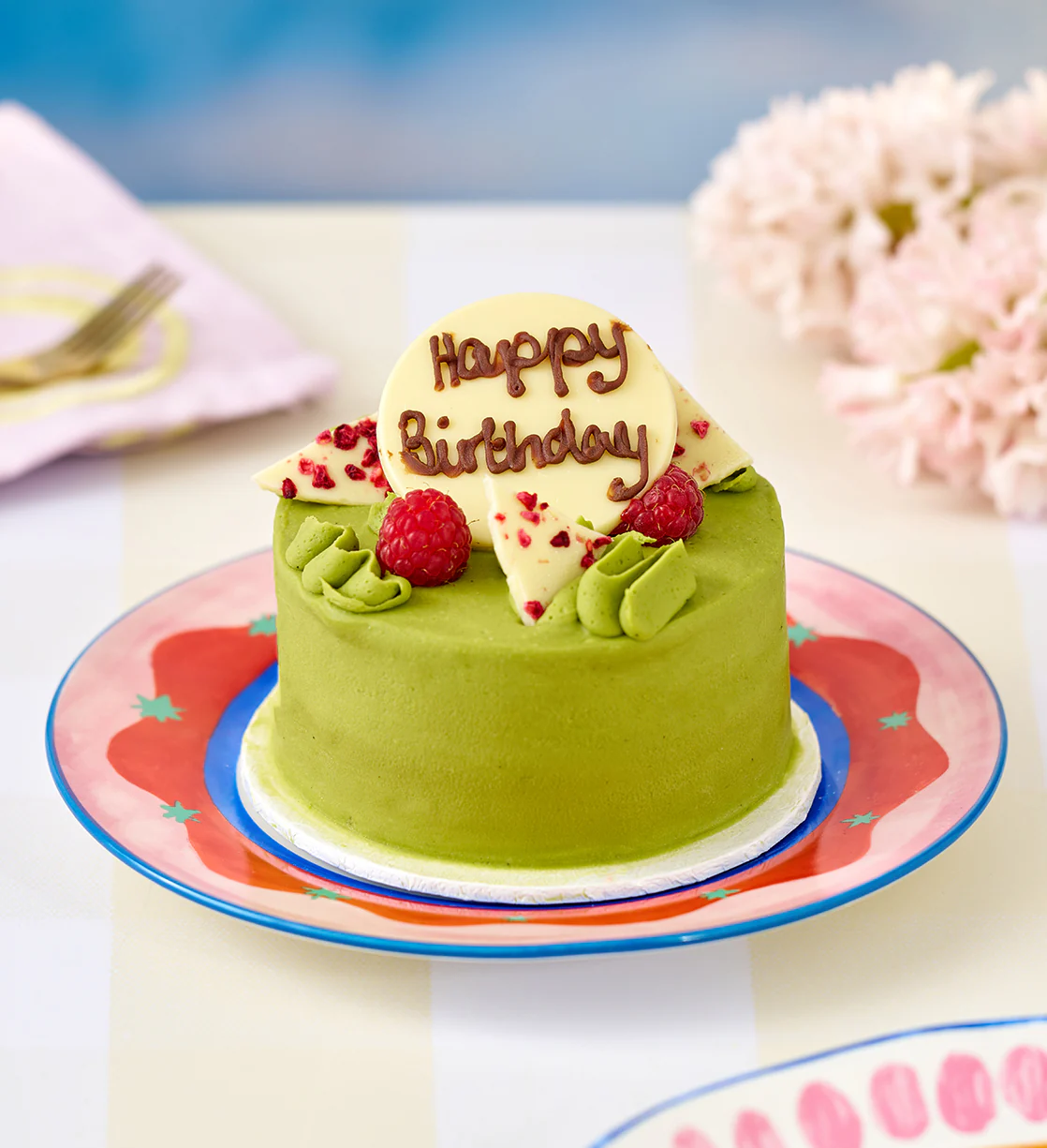 Matcha and Raspberry Bento Cake - Image 5