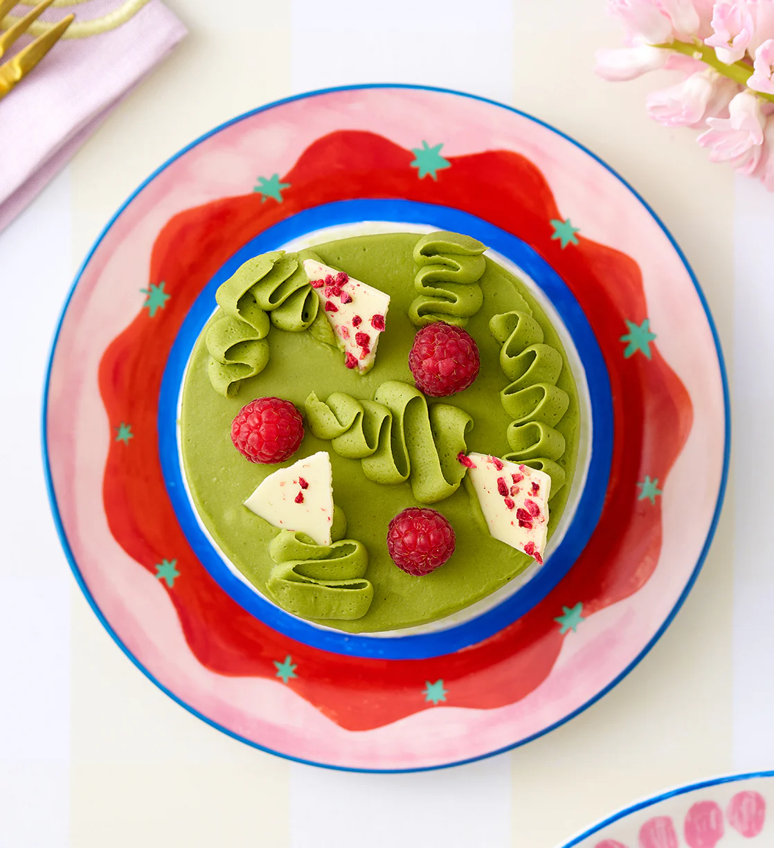 Matcha and Raspberry Bento Cake - Image 6