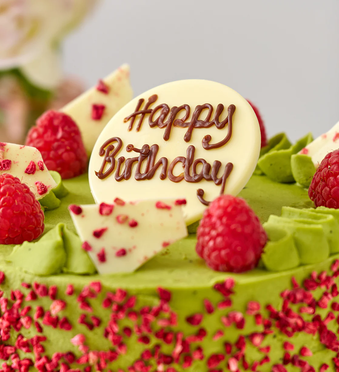 Matcha and Raspberry Cake - Image 4
