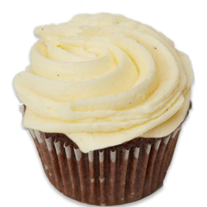 Photo Mini Cupcake Chocolate with White Icing