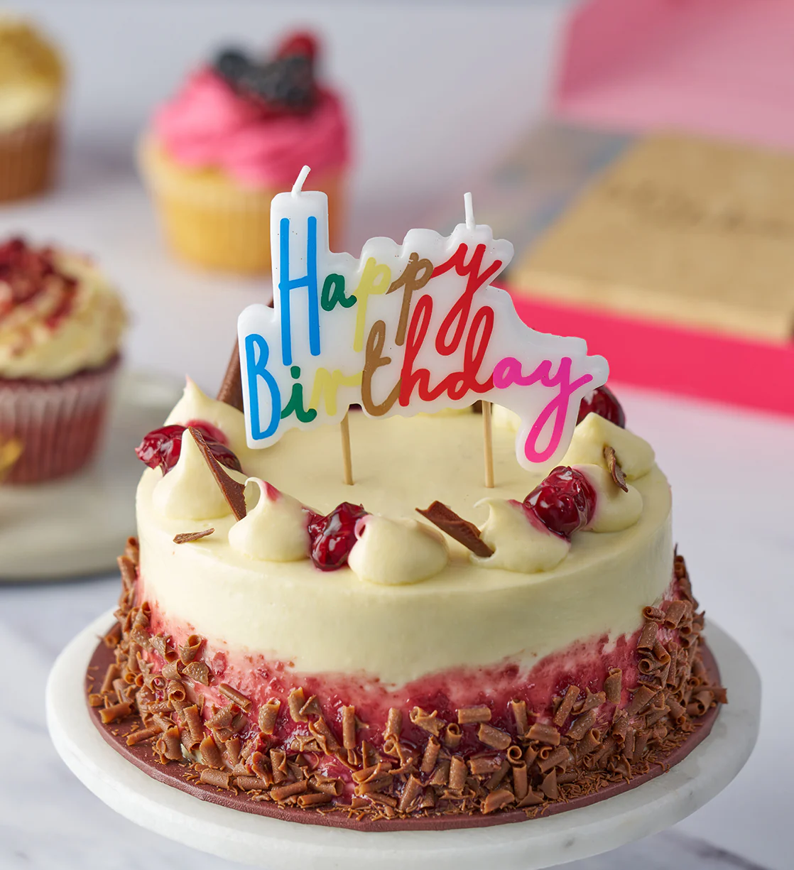 Rainbow Happy Birthday Candle - Image 2