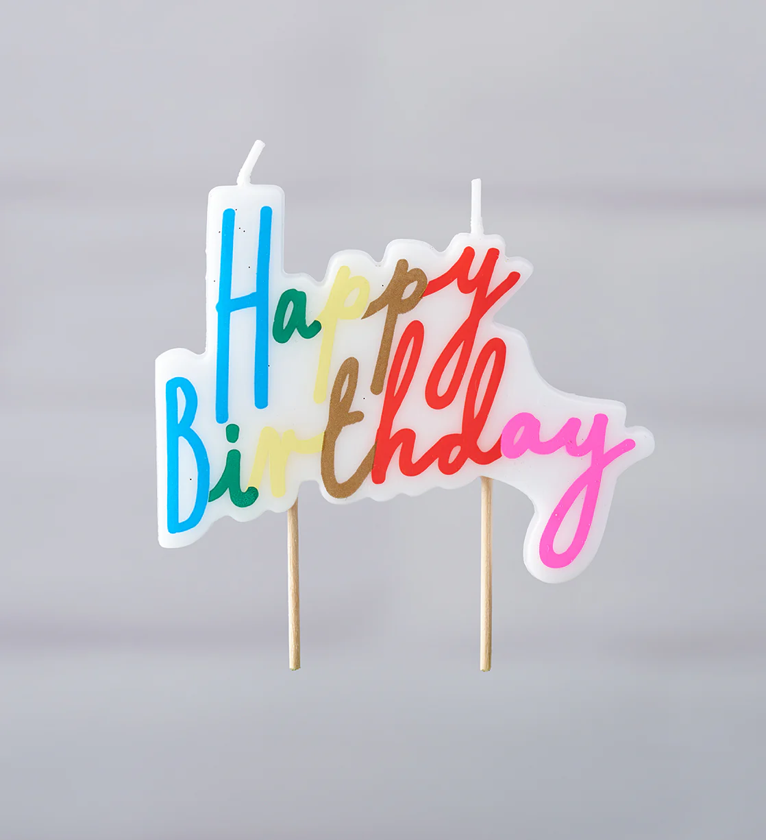 Rainbow Happy Birthday Candle - Image 3
