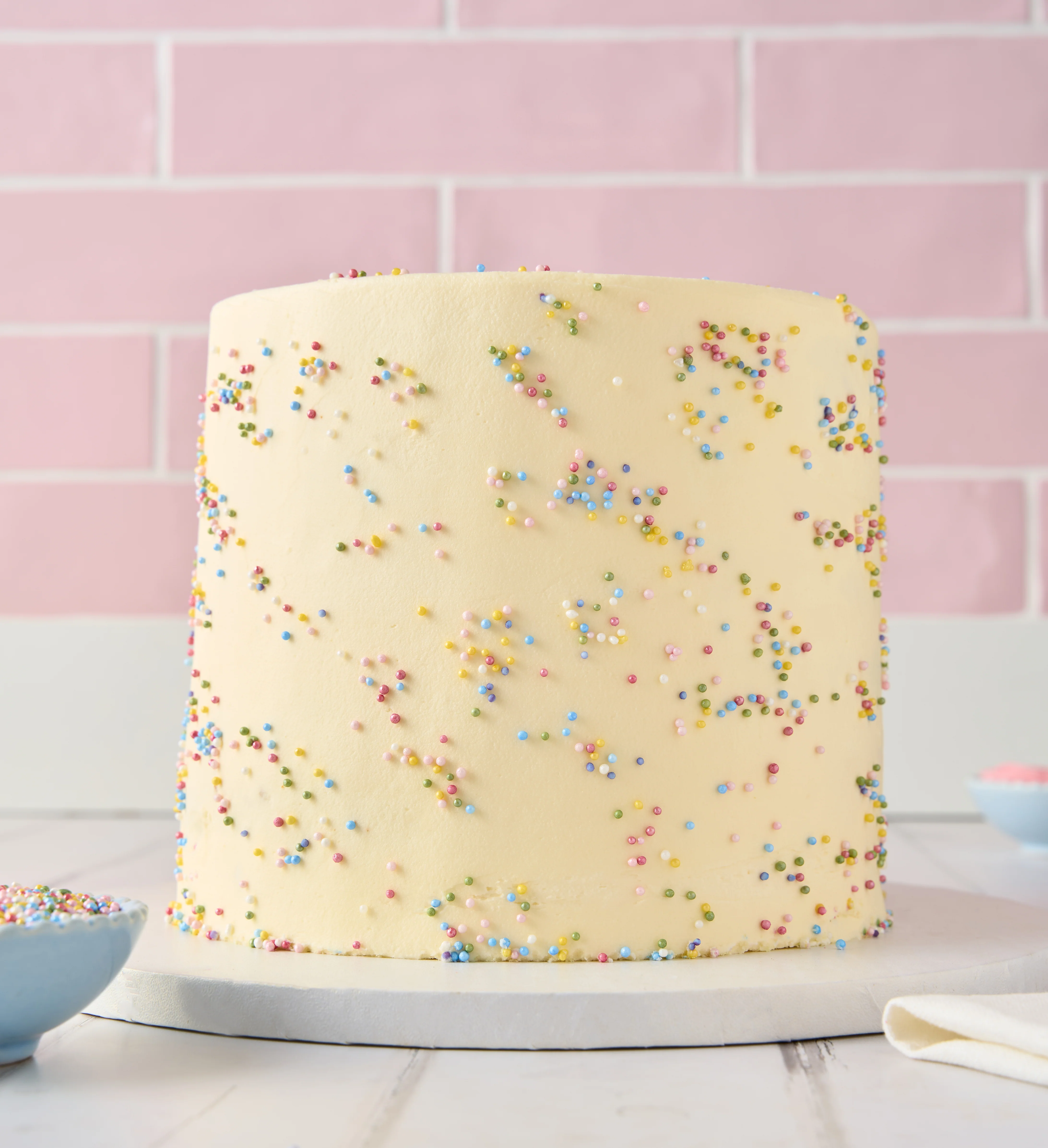 Rainbow Vanilla Tall Cake - Image 4