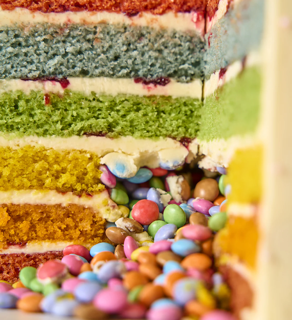 Rainbow Vanilla Tall Cake - Image 6