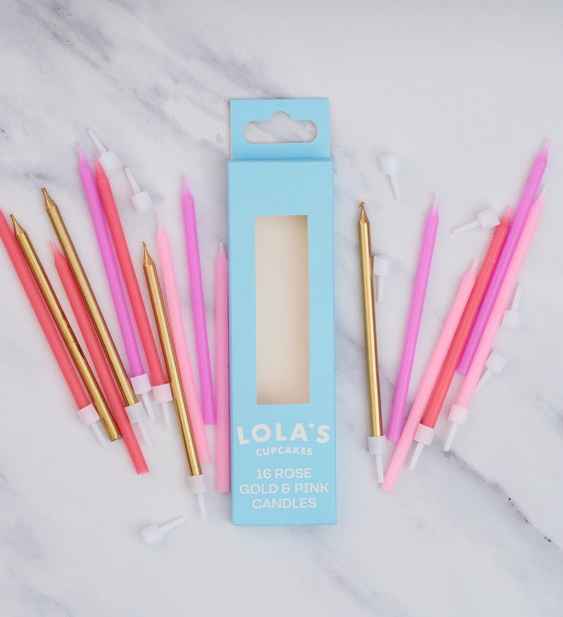 Rose Gold Tall Candles - Image 3