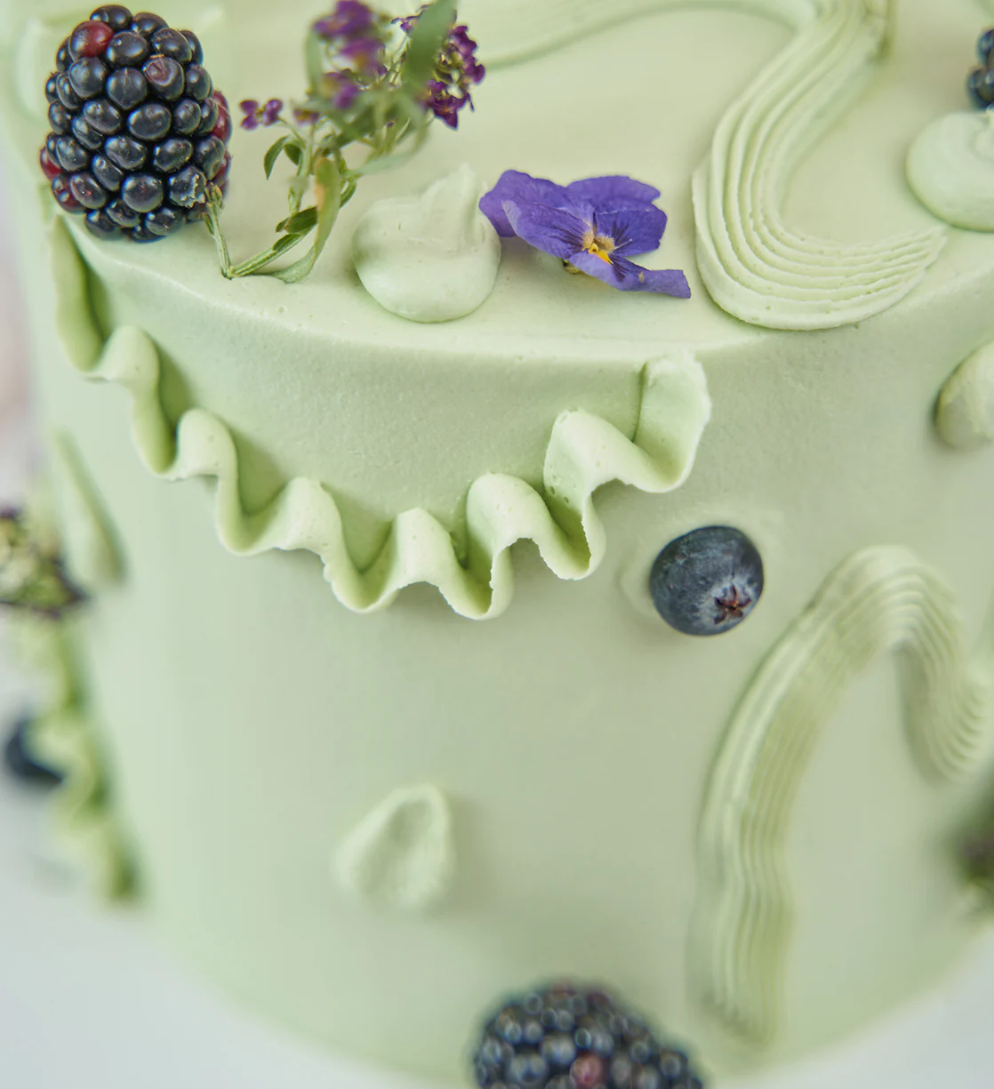 Sage Fruity and Floral Cake - Image 5