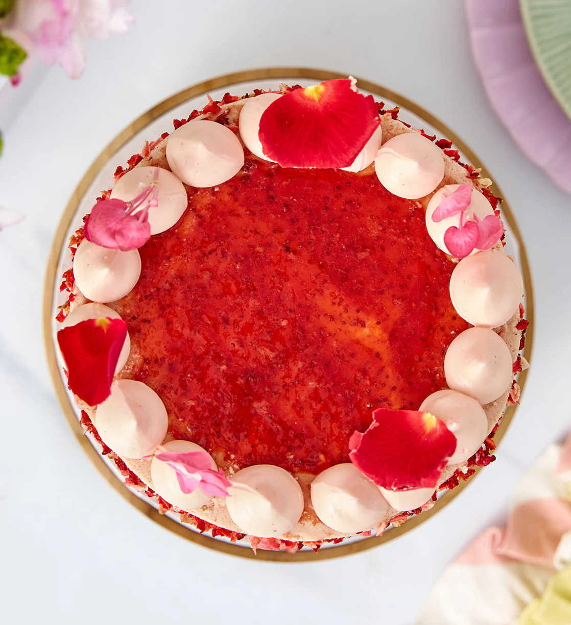 Strawberry Sakura Cake - Image 3