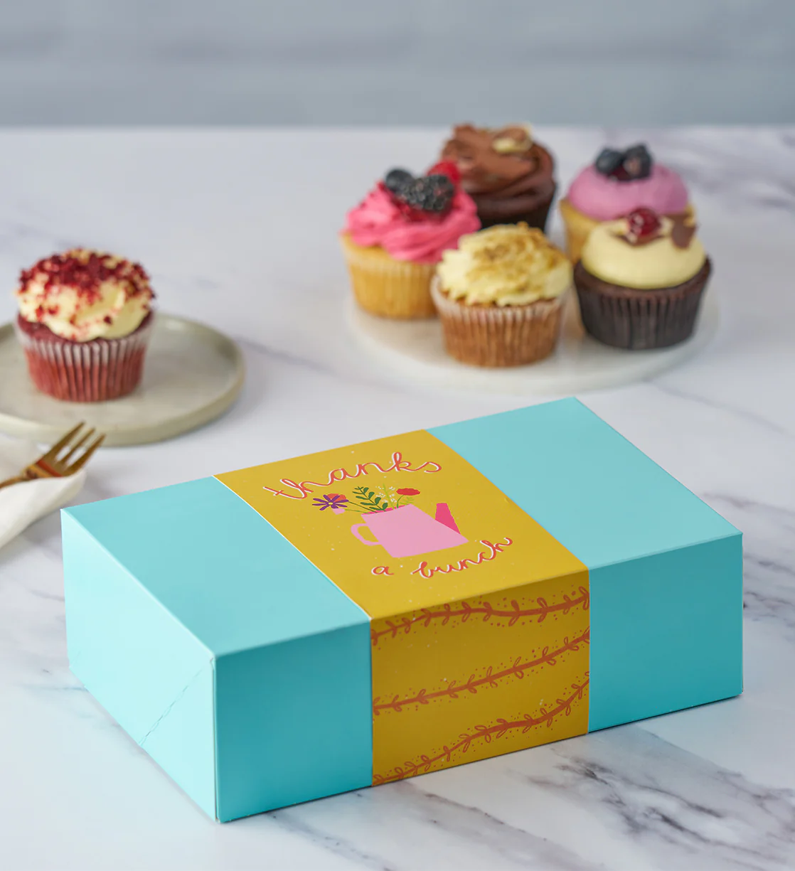 Thanks a Bunch Cupcake Box Band - Image 3