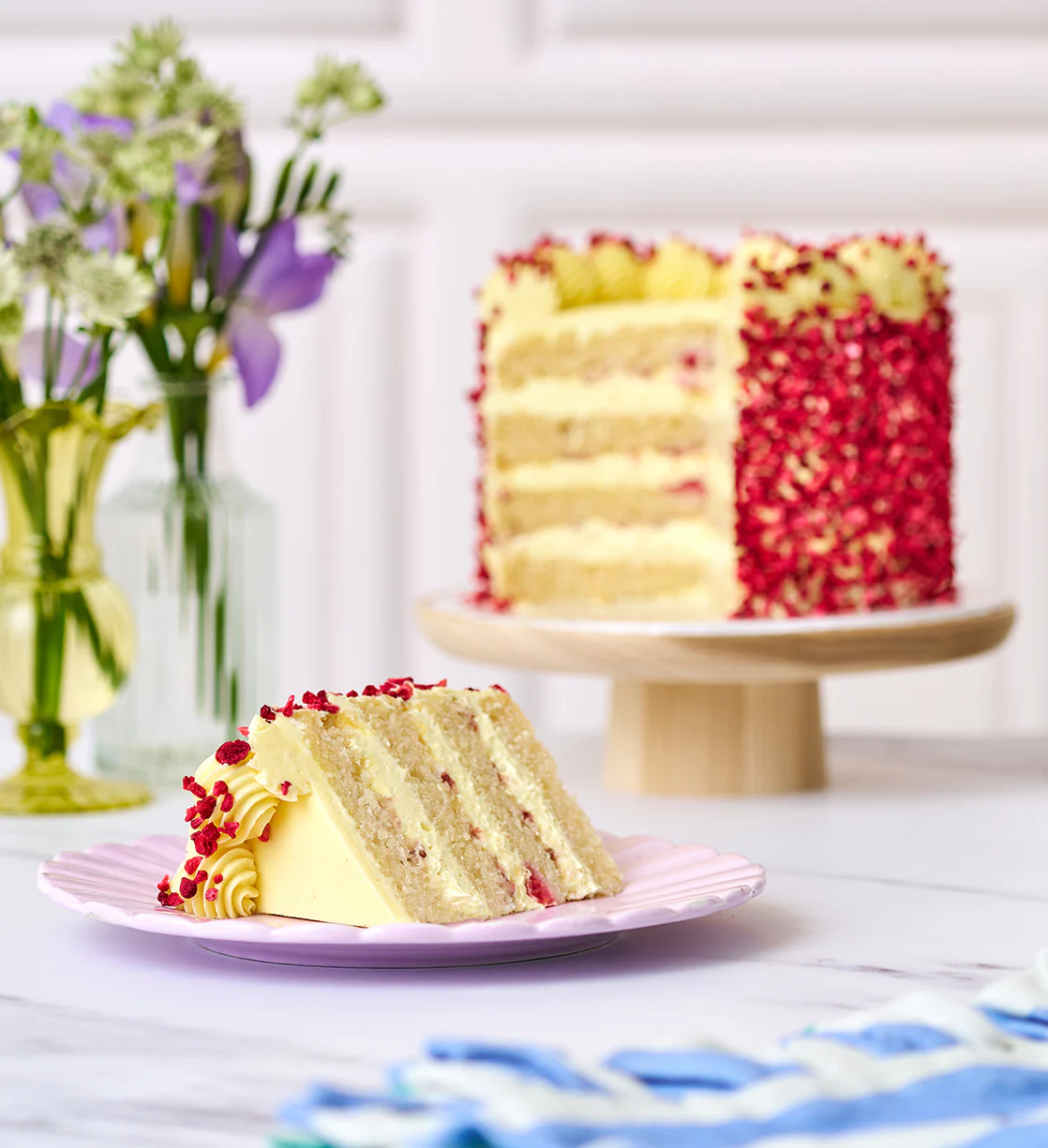 Vegan and Gluten Free Lemon and Raspberry Nationwide Cake - Image 2