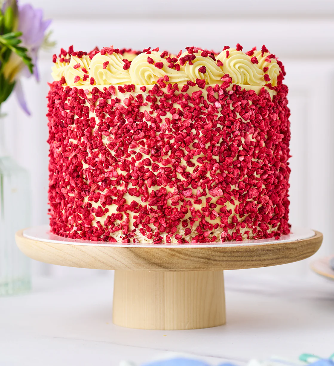 Vegan and Gluten Free Lemon and Raspberry Nationwide Cake - Image 3