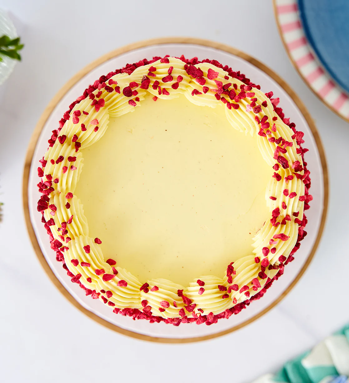 Vegan and Gluten Free Lemon and Raspberry Nationwide Cake - Image 4