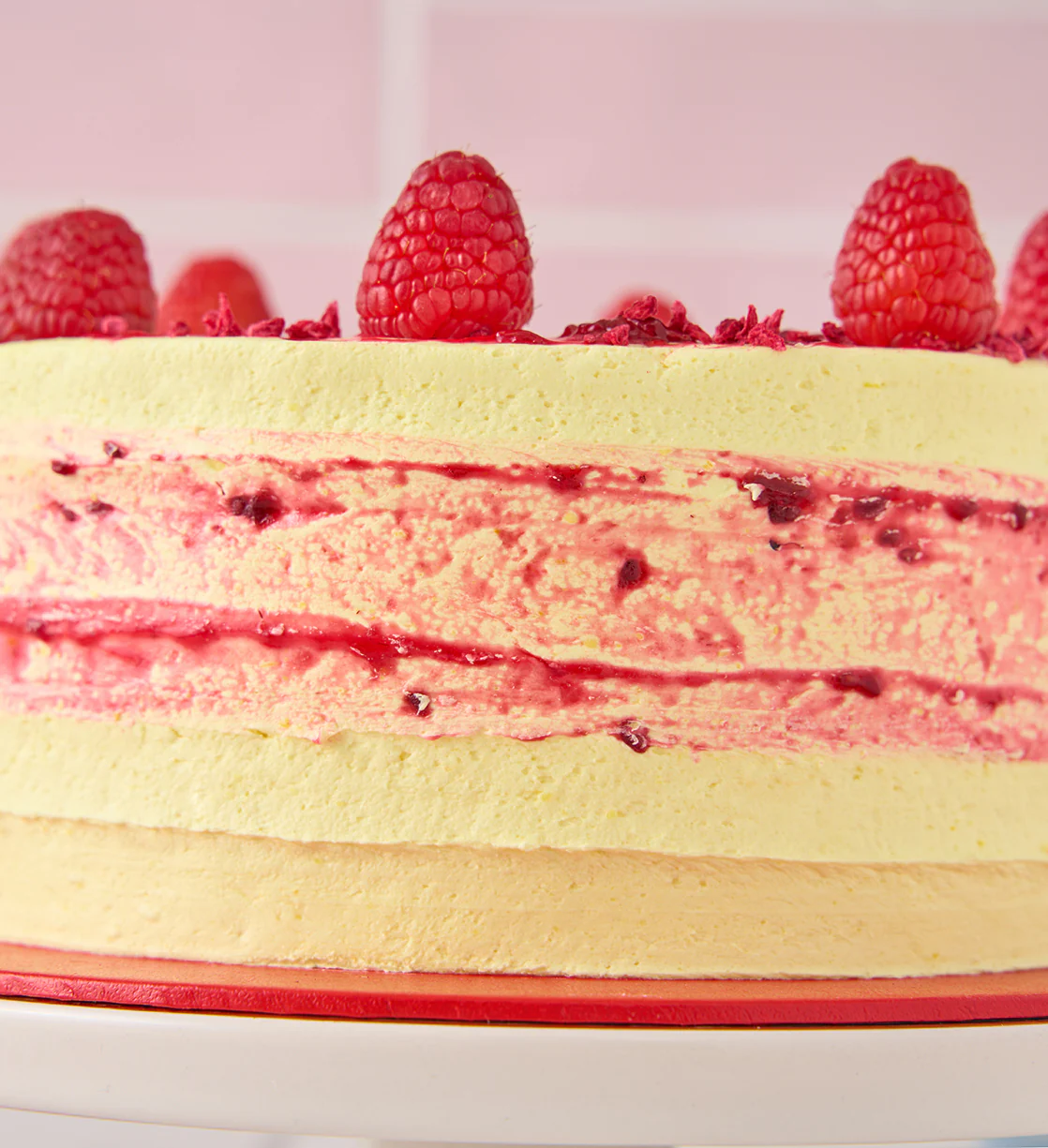 Vegan and Gluten Free Lemon and Raspberry Cake - Image 4