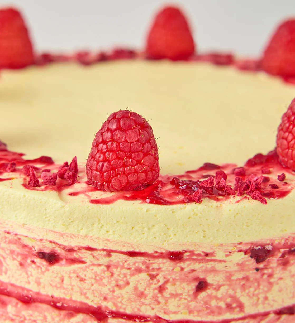 Vegan and Gluten Free Lemon and Raspberry Cake - Image 5