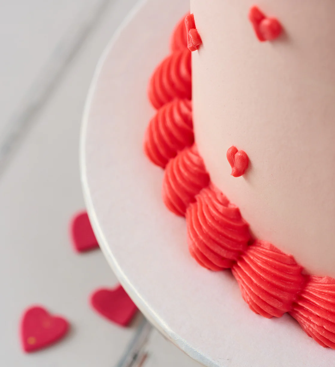 Vintage Heart Doodle Cake - Image 8