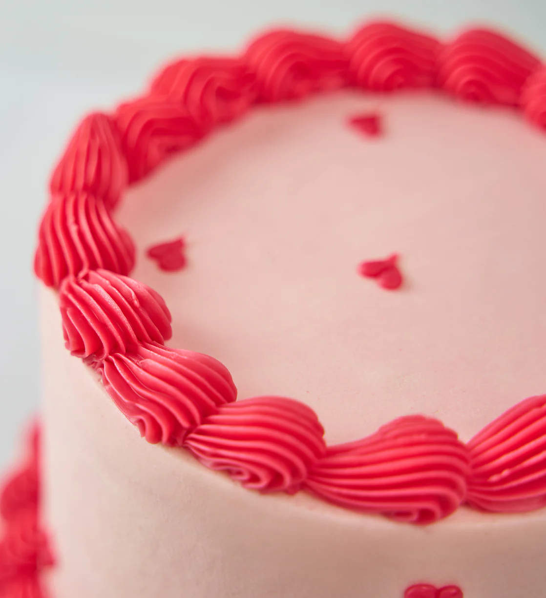 Vintage Heart Mini Two Tier Doodle Cake - Image 6