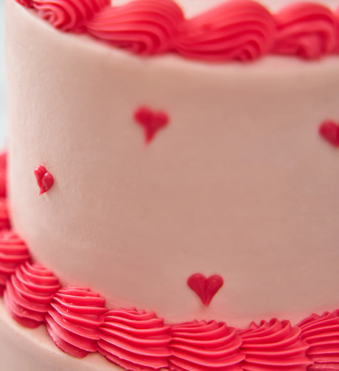 Vintage Heart Mini Two Tier Doodle Cake - Image 8
